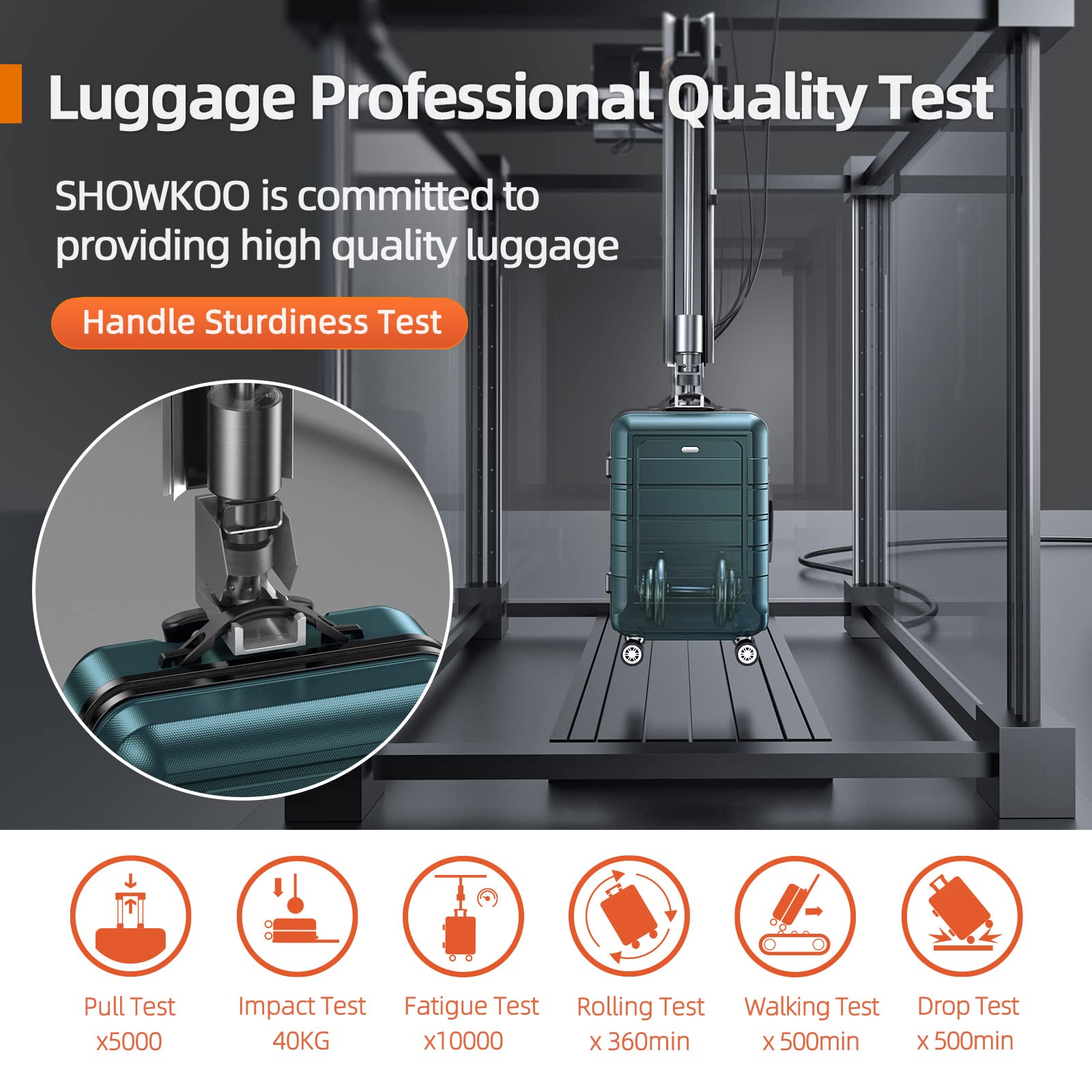 SHOWKOO Kofferset 3 Teilig Hartschale Leicht ABS+PC Erweiterbar Reisekoffer Haltbar Trolley Handgepäck Sets mit TSA Schloss und 4 Rollen